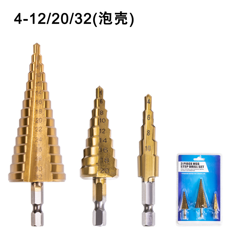 Directo de fábrica Hilda mango hexagonal recto ranura paso taladro pagoda taladro paso escariado traje de taladro en stock al por mayor