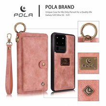 适用于三星S20手机皮套Note20时尚复古多功能插卡拉链钱包保护套