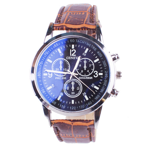 Men's watch fashion set Blue light glass wrist watch men new watches