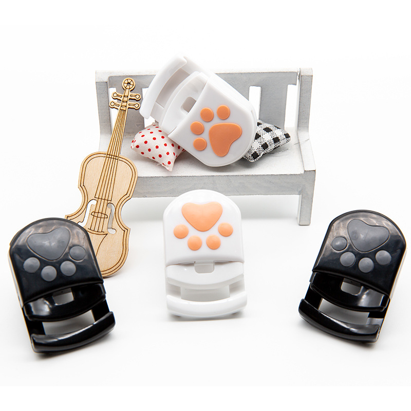 現貨批發迷妳睫毛夾白色熊爪睫毛卷翹器便攜新手源頭廠家跨境貓爪