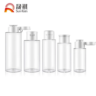 厂家销售压取瓶400ml卸妆油爽肤水瓶pet瓶厚壁酒精消毒水压取瓶