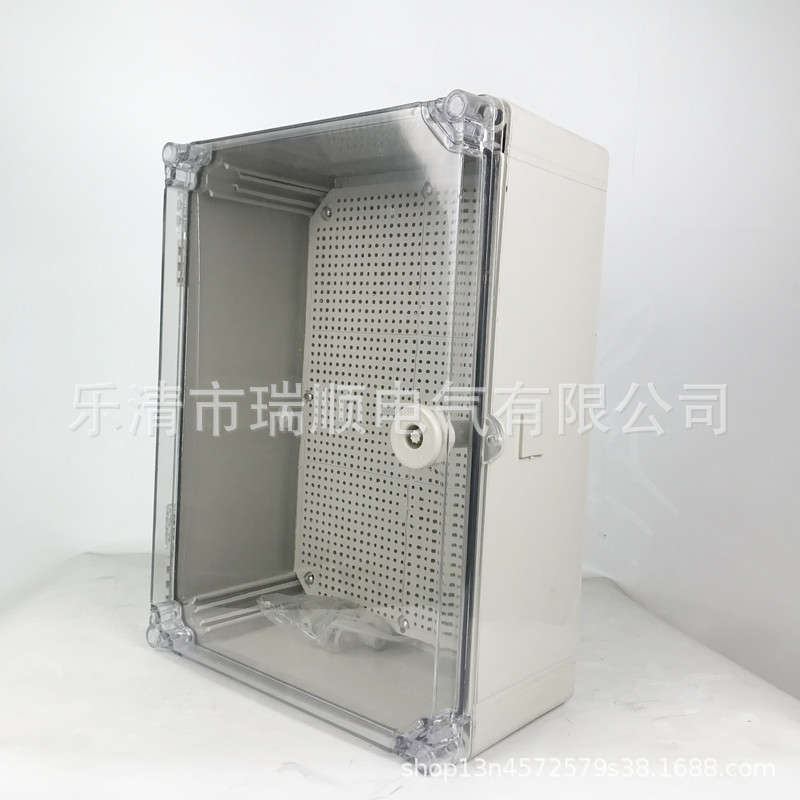 加厚透明塑料防水密封箱ABS阻燃配电接线箱400*500*190电气控制箱