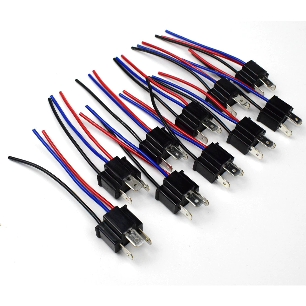 Автомобильный проводной разъем для лампы LED HID H4/9003/HB2 HI/LO водонепроницаемый, разъем материнский