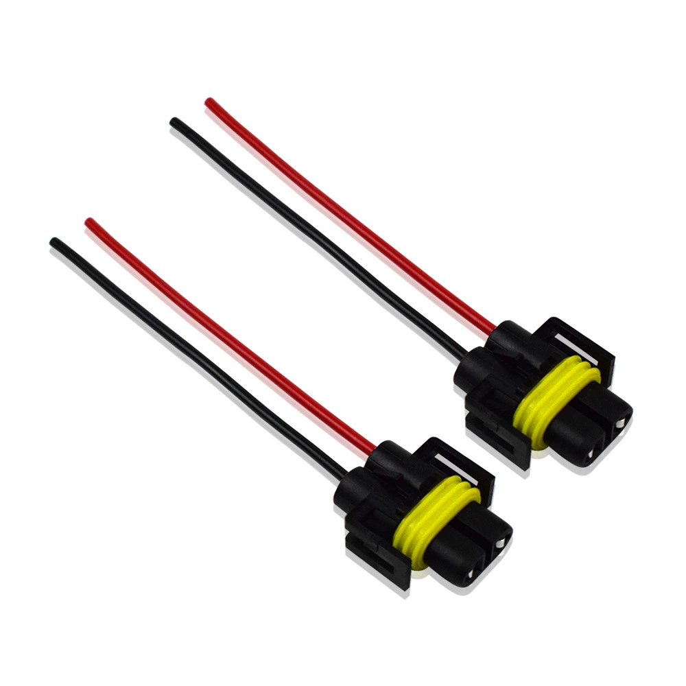 Автомобильный разъемный кабель для LED/HID H11 H9 H8 880 H16JP, водонепроницаемый, гнездовой соединитель