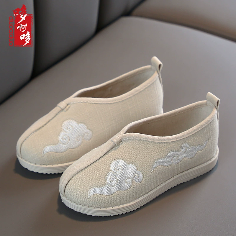 Тканевая обувь для мальчиков Old Beijing Детская обувь с вышивкой Китайский стиль Hanfu Xiangyun Обувь Студенческая обувь