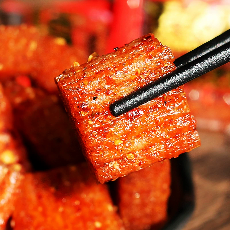 Vegetarian snack Vegetarian Knome 228 g, spicy shredded meat-style pieces (≈35 pcs per pack)