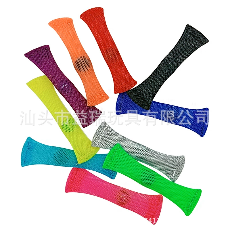 Игрушка Непоседа декомпрессионная плетеная сетчатая трубка с мраморной игрушкой детская гиперактивность, уменьшающая манию сжимать вентиляционное отверстие маленькая игрушка