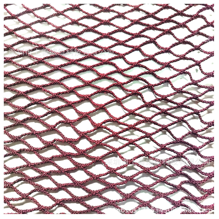 厂家直销涤纶红色河流湖泊养殖箱拦围抄渔网布