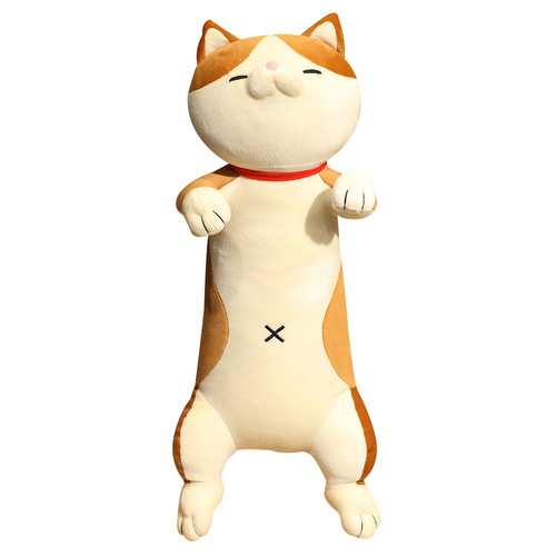 Anime cat lying down dog doll two-dimensional pillow peripheral long soft sleeping pillow one piece drop shipping