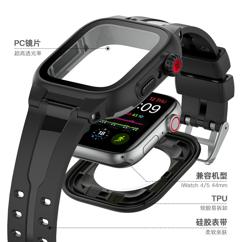 Suitable for iWatch Watch Waterproof Case 3m Waterproof Protective Case 41/42/44/45mm Waterproof and Scratch-Proof Protection