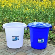 定制钢化塑料蓄水桶户外加厚圆形带盖大垃圾桶环卫大容量垃圾桶
