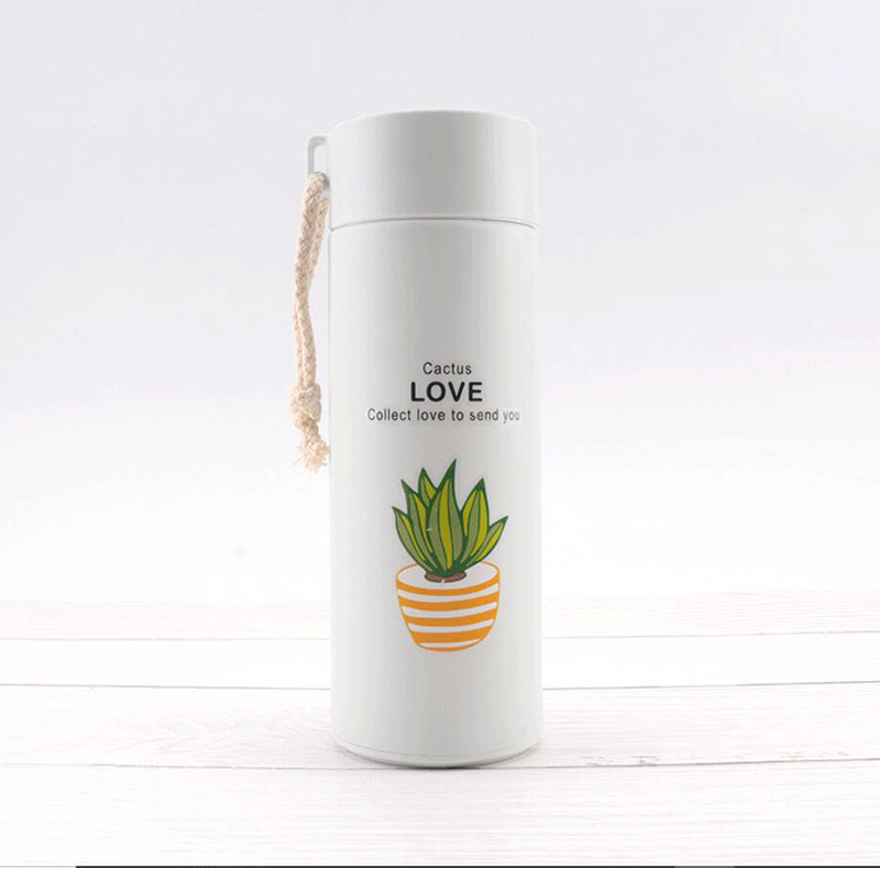 Taza de vidrio para negocios, diseño simple con mango de cuerda, antigua, regalo publicitario con logo.