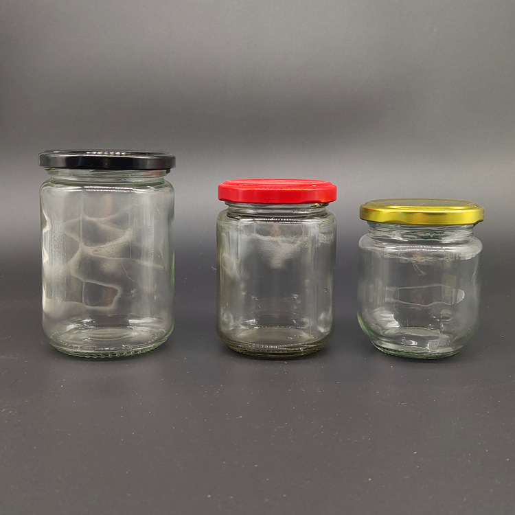 厂家供应240ml罐头瓶酱菜瓶果酱瓶麻辣酱瓶蜂蜜瓶玻璃瓶