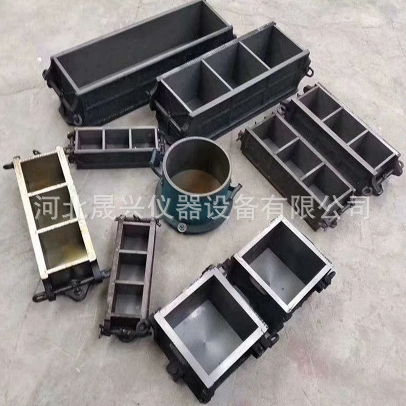 В запасе Поставка Цементно-железная испытательная форма Бетонная пресс-форма для испытания на сжатие Антипроницаемость Испытательная пресс-форма для раствора Анти-изгиб