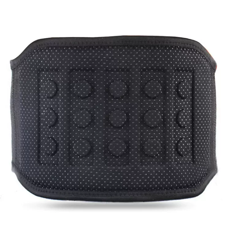 批发自发热护腰热压工艺凸点大磁石保暖腰围托玛琳保暖运动腰带