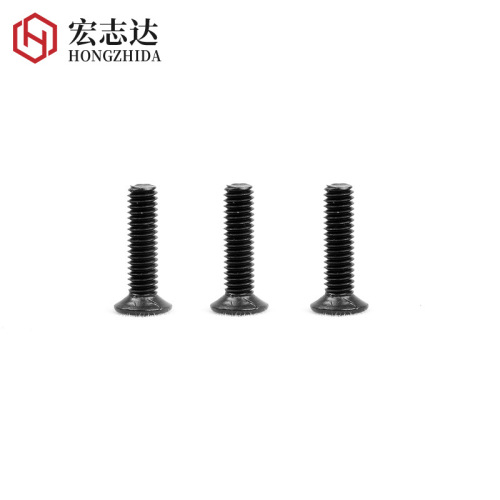 Black countersunk head machine screws KM flat head machine screws Cross countersunk head machine screws M1.2M1.4M2M3M4