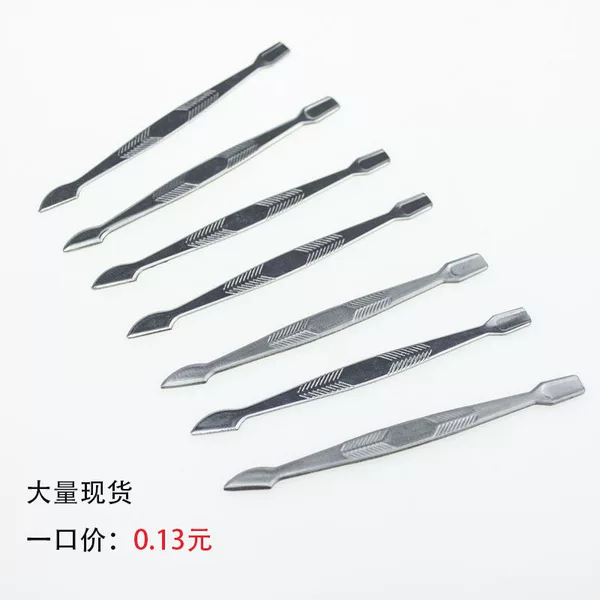A large number of supplies stainless steel knife-closing pick beauty pick flat push scraper Nail Polish cleaning nail dirt beauty nail tools