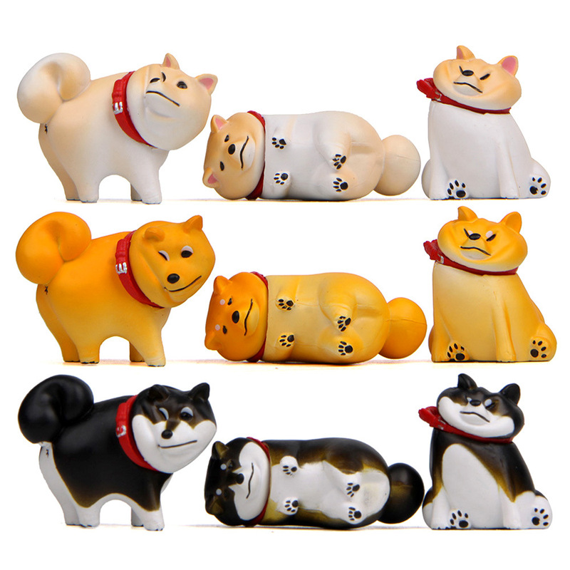 Self-healing Warm Series Refusing to Walk Dog 2 Generation Chai Dog Don't Want to Walk Chai Dog Hand-held Korean Creative Baking Landscape Doll