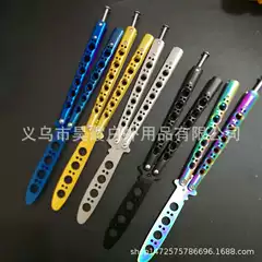 Stainless Steel Swing Knife Practice Tool American Butterfly Training Tool Practice Comb Unedged