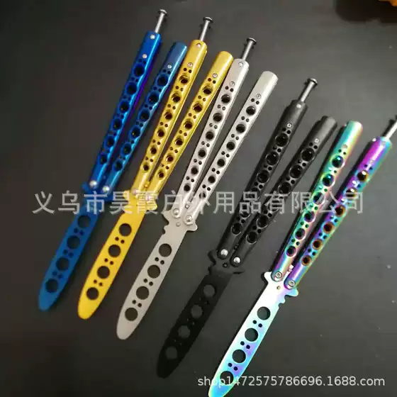 Stainless Steel Swing Knife Practice Tool American Butterfly Training Tool Practice Comb Unedged