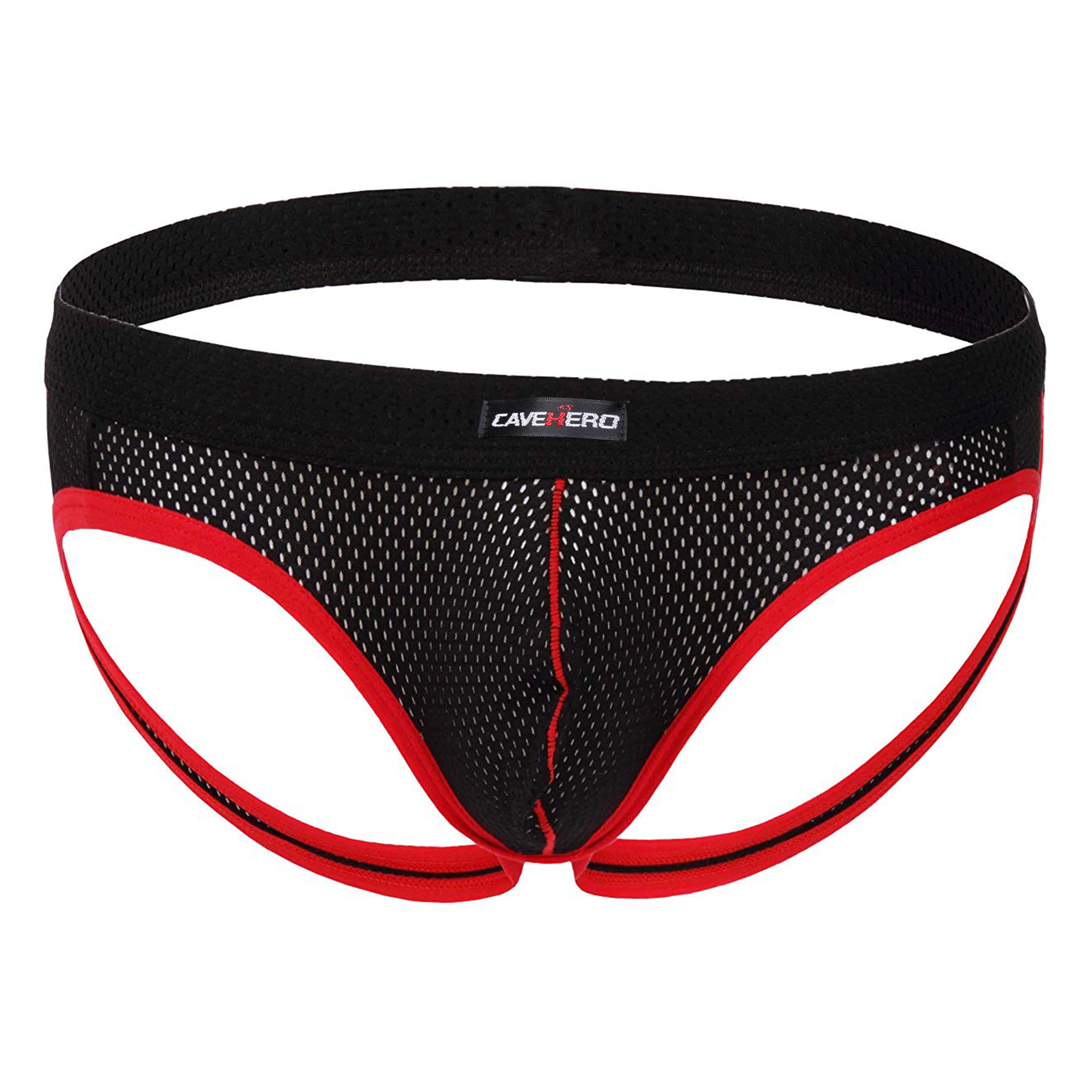 Ice Silk Men's Double-Layered U-Shaped Low-Rise Thong Shorts, Men's Tight-Fitting Breathable Comfortable Underwear