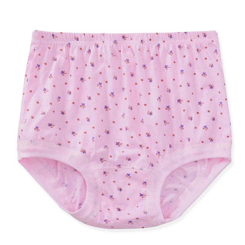Mother's underwear cotton middle-aged and elderly high waist plus size triangle underwear female grandma old shorts loose cotton pants