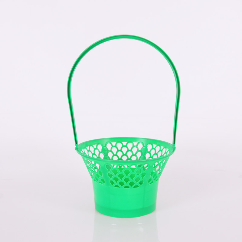 Cestas de flores de plástico portátiles floristas con cestas de plástico de flores frescas, cestas de regalos de frutas, cestas de flores huecas, paquetes de flores frescas