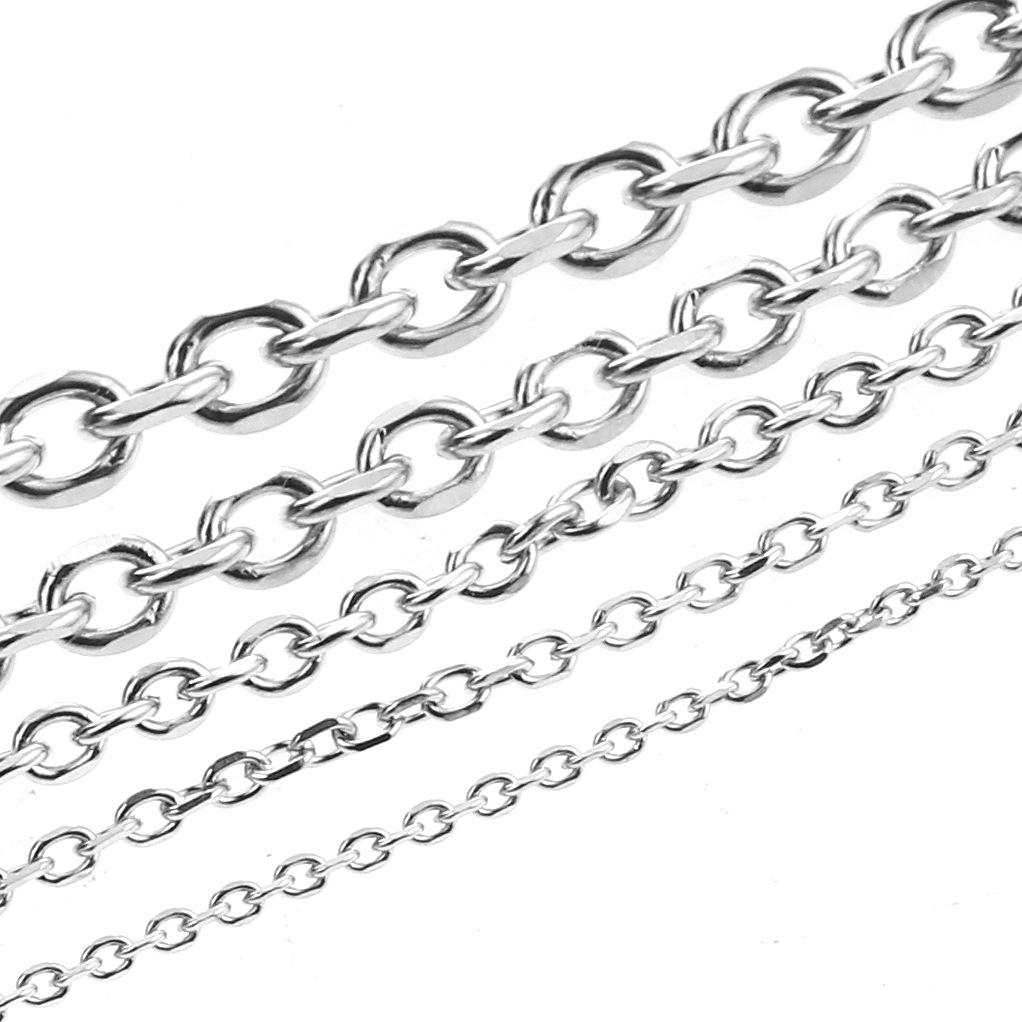 Cadena de ángulo de acero inoxidable al por mayor Cadena de pulsera de acero de titanio en forma de O impermeable ins Estilo coreano personalidad de moda hip hop joyería simple