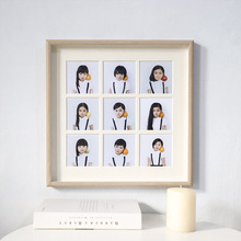 洗照片做成相框摆台儿童卧室客厅韩版婚纱照放大画框九宫格相框
