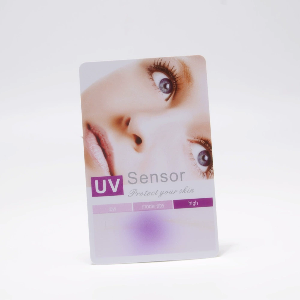 Испытание на английском солнцезащитном крему UV-карта для проверки прочности карты изменения цвета UV-карта УФ-тест-карта УФ-тест-карта