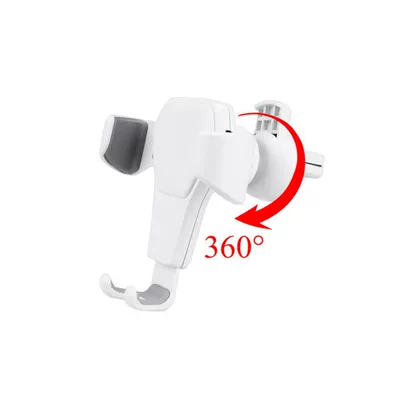 Anti-Shake Car Mount, Car – Car phone holder - yc-20000-head-skin-pattern-bracket-white-360-rotation