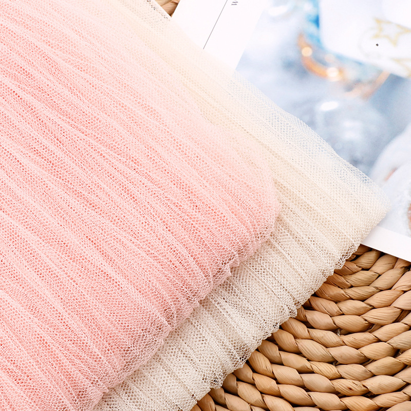 厂家供应 竹叶折网纱布料网眼布 背景布装饰舞台服面料