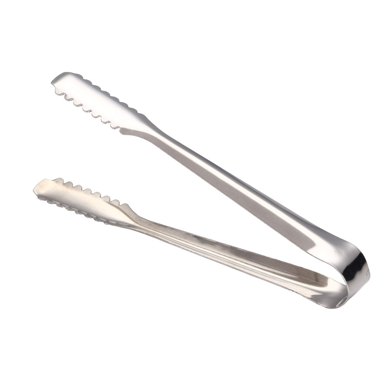 Clip de comida de acero inoxidable Barra de clip de hielo cubo clip de azúcar clip de pan barbacoa para hornear clip de comida suministros de cocina