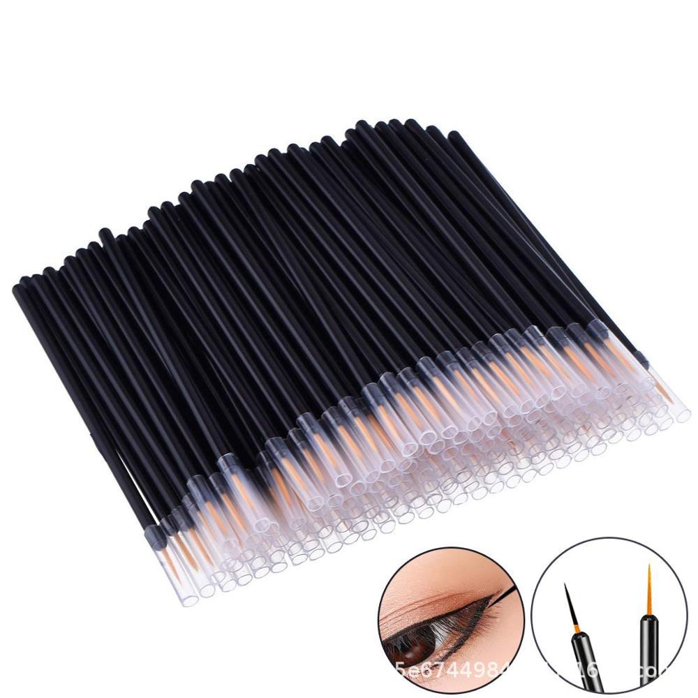 Eyeliner brush disposable lip brush applicator cosmetic eyeliner brush rayon brush head