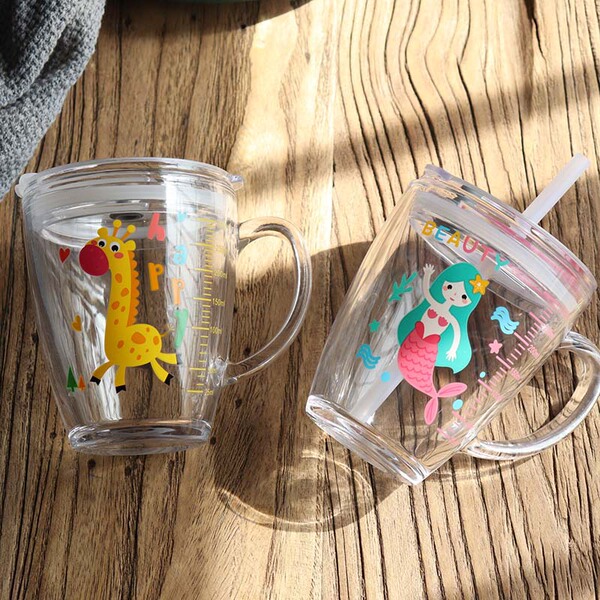 Children's glass for home use tempered glass scaled with glass…