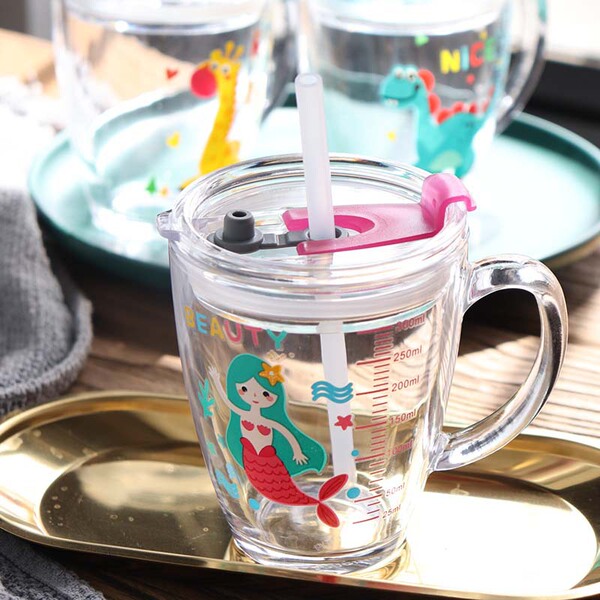 Children's glass for home use tempered glass scaled with glass…