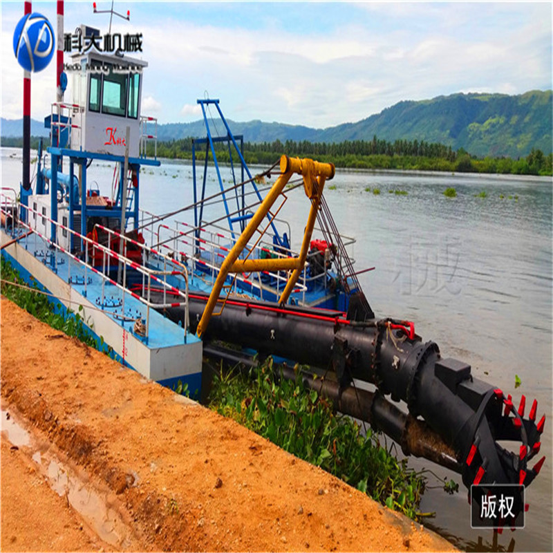 挖深10米的水下绞吸船 绞刀式的抽沙船 大型水库挖泥沙采砂设备