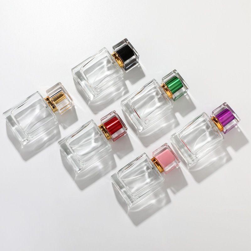 Transparent glass perfume