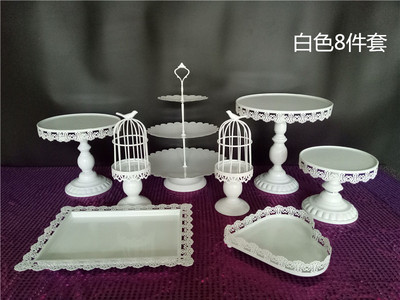 Decoración de mesa de postre soporte de exhibición bandeja de pastelería de postre comida fría pausa de té Mesa estante de la torta té de la tarde Merienda stand