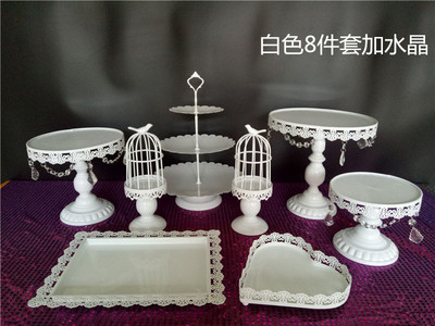 Decoración de mesa de postre soporte de exhibición bandeja de pastelería de postre comida fría pausa de té Mesa estante de la torta té de la tarde Merienda stand