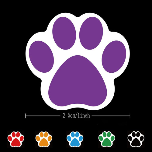 Cross-border wholesale 6 colors bear paw dog paw print sticker self-adhesive sticker gift wrapping decoration sticker
