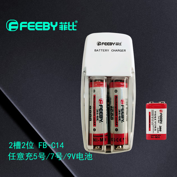 Phoebe 2 Slot 2 folding plug silent digital smart fast charging 9V compatible 5 7 battery charger