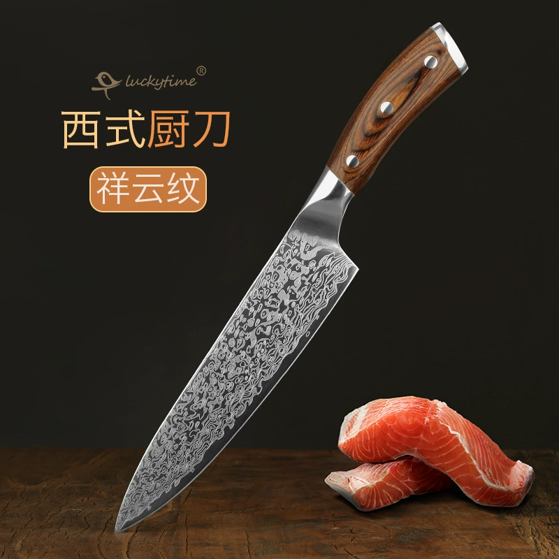 Дамасский тату нож для кухни Германия нержавеющая сталь нож для кухни приготовление суши домашний западный повар