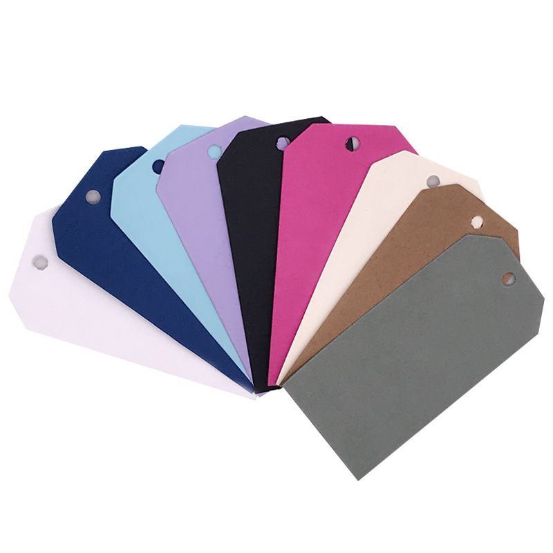 空白彩色吊牌彩色吊牌塑料PVC彩色打金属扣挂牌吊牌彩色挂牌