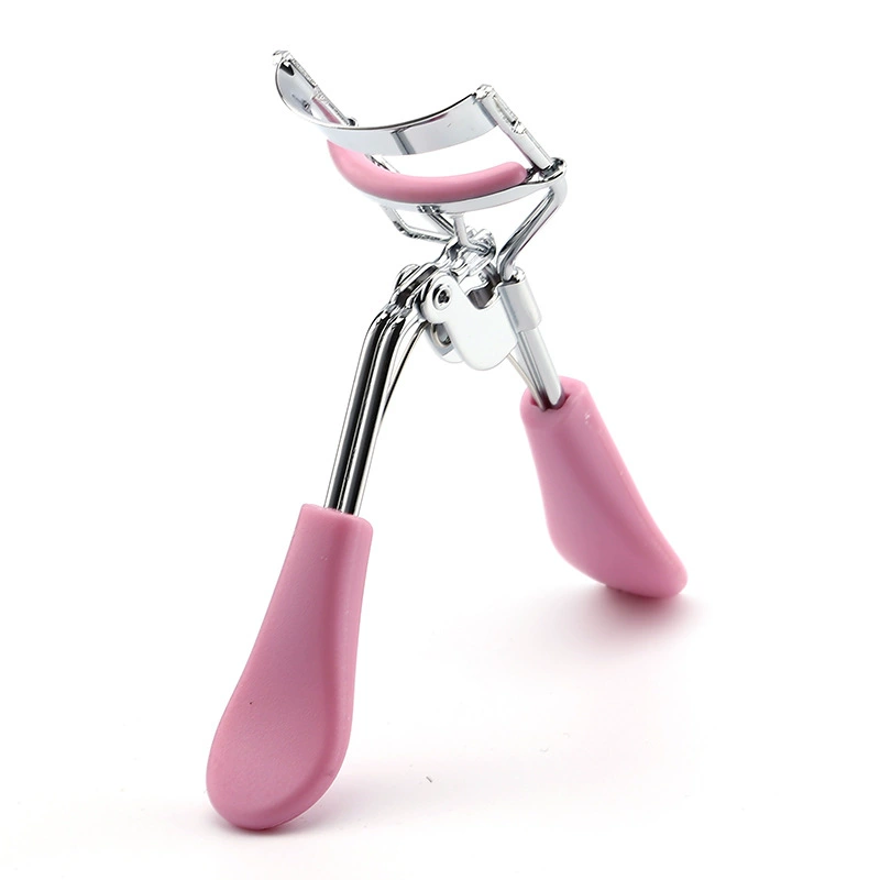 Eyelash Curler, Plastic-Handled Metal Clamp, Compact 8.6 cm, Assorted Colors