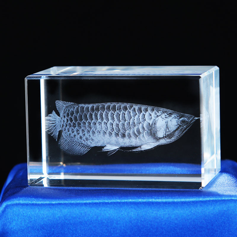 Pequeño puente 3D tallado interior adornos de cristal dinosaurio tortuga tigre águila modelo animal recuerdo del océano