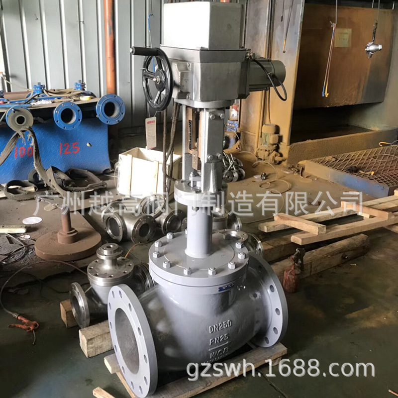 供应电动调节阀ZAZM系列碳钢 法兰式 电动 套筒调节阀