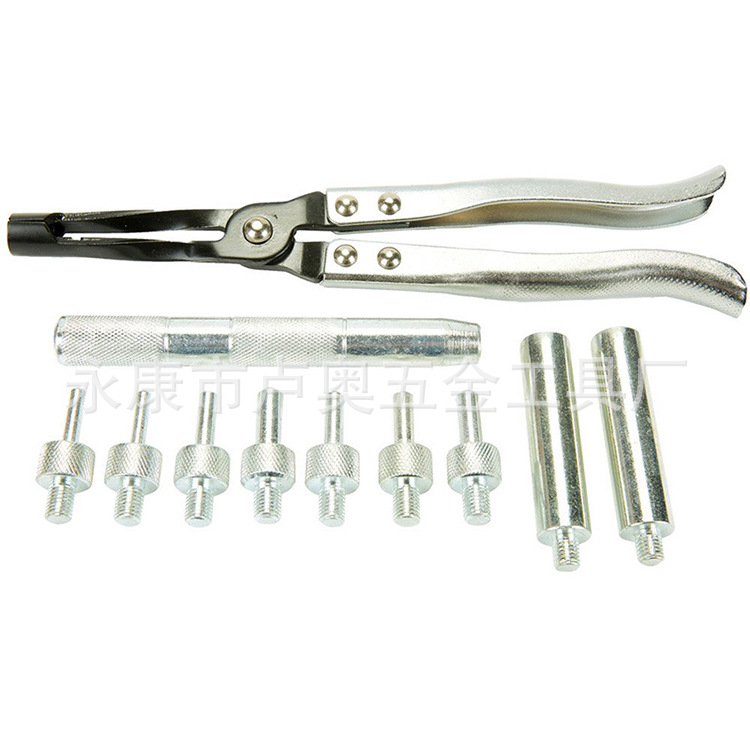 11 piezas de la válvula sello de aceite reemplazo desmontaje grupo de válvula sello de aceite abrazadera de extracción conjunto hardware reparación de automóviles herramienta de protección automática