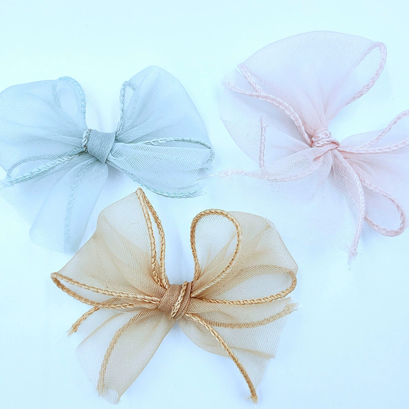 Корейский стиль шифоновая ткань подол ручной работы носки с бантом брюки для девочек Аксессуары Лук букет