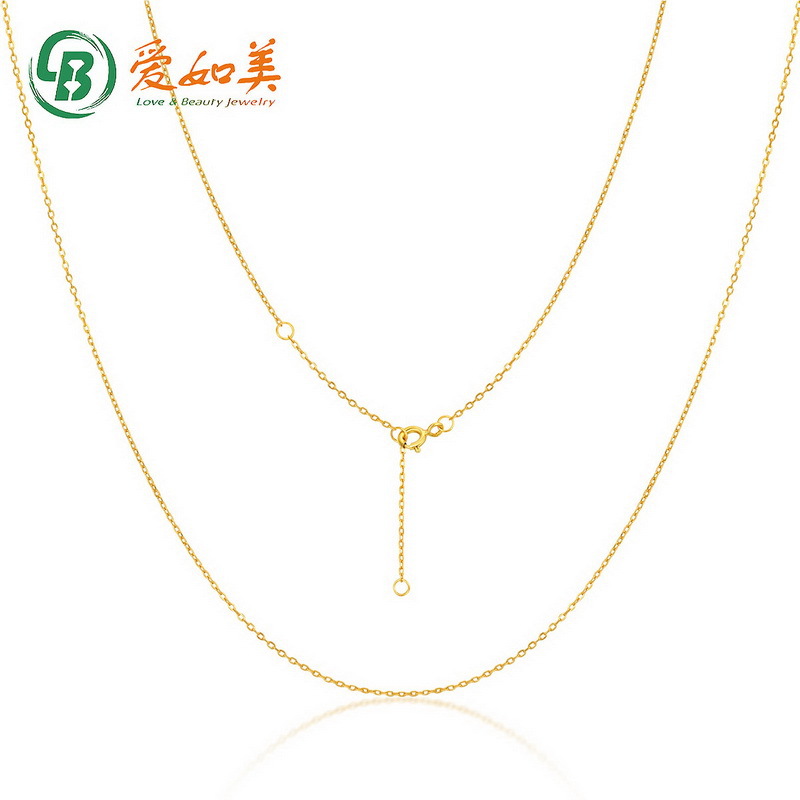 Clavicle Chain With Adjustable Length S925 Sterling Silver Necklace Real Gold Electroplated Pendant Accessories